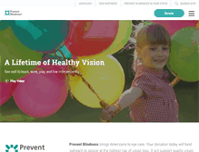 Tablet Screenshot of preventblindness.org