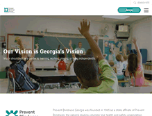 Tablet Screenshot of georgia.preventblindness.org